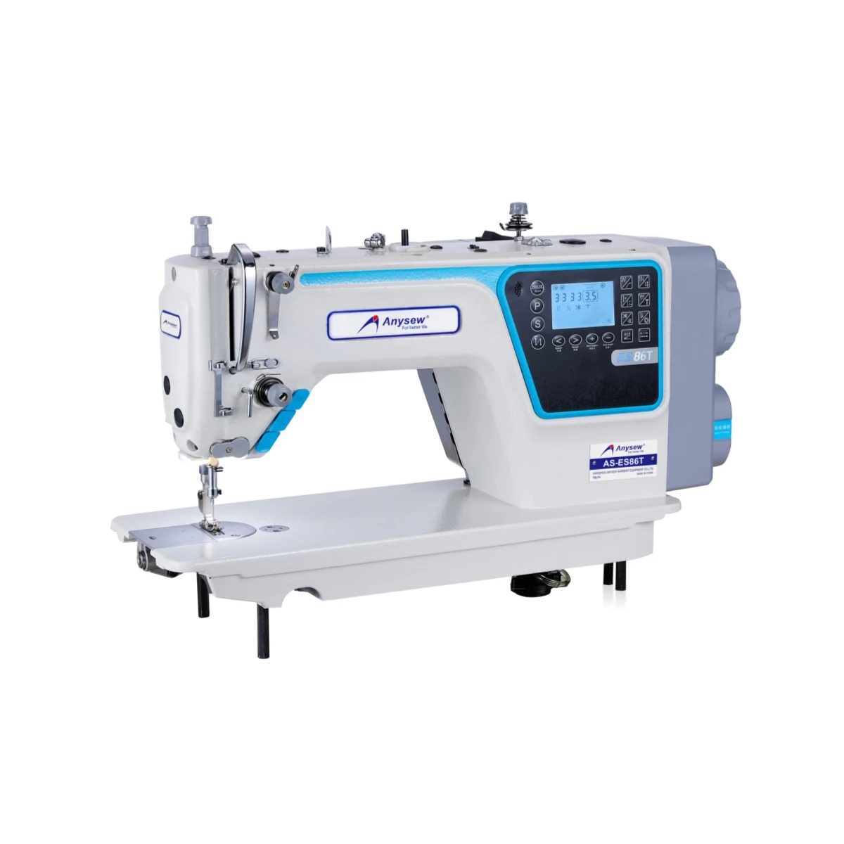 AS-ES86T Full Automatic computerized lockstitch sewing machine with one step motor