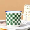 Green checkerboard pattern