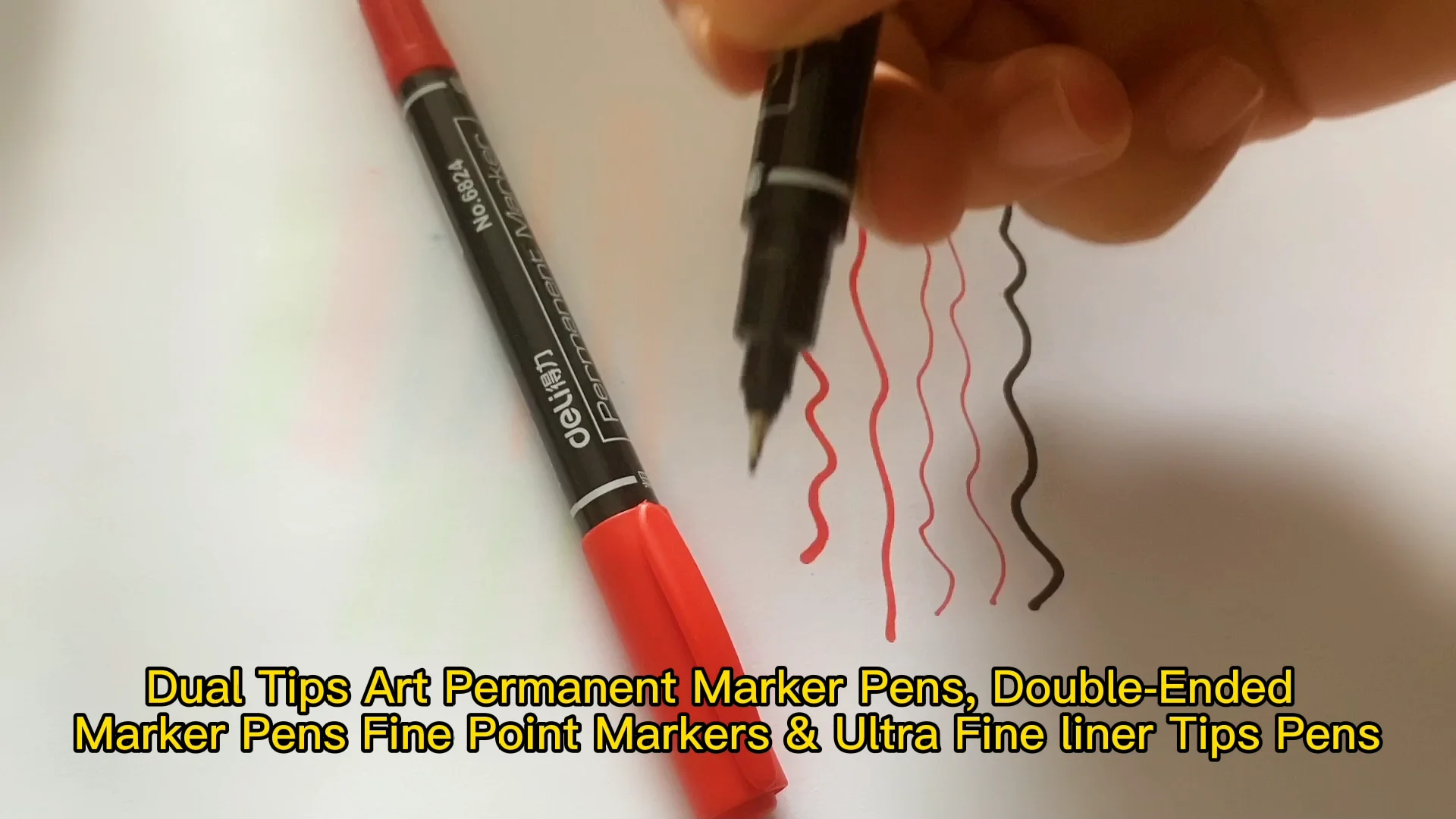 Dual Tips Art Permanent Marker Pens,Double-ended Marker Pens Fine Point  Markers & Ultra Fine Liner Tips Pens - Buy Double-ended Marker Pens, fine  Point Markers, ultra Fine Liner Tips Pens Product on ...