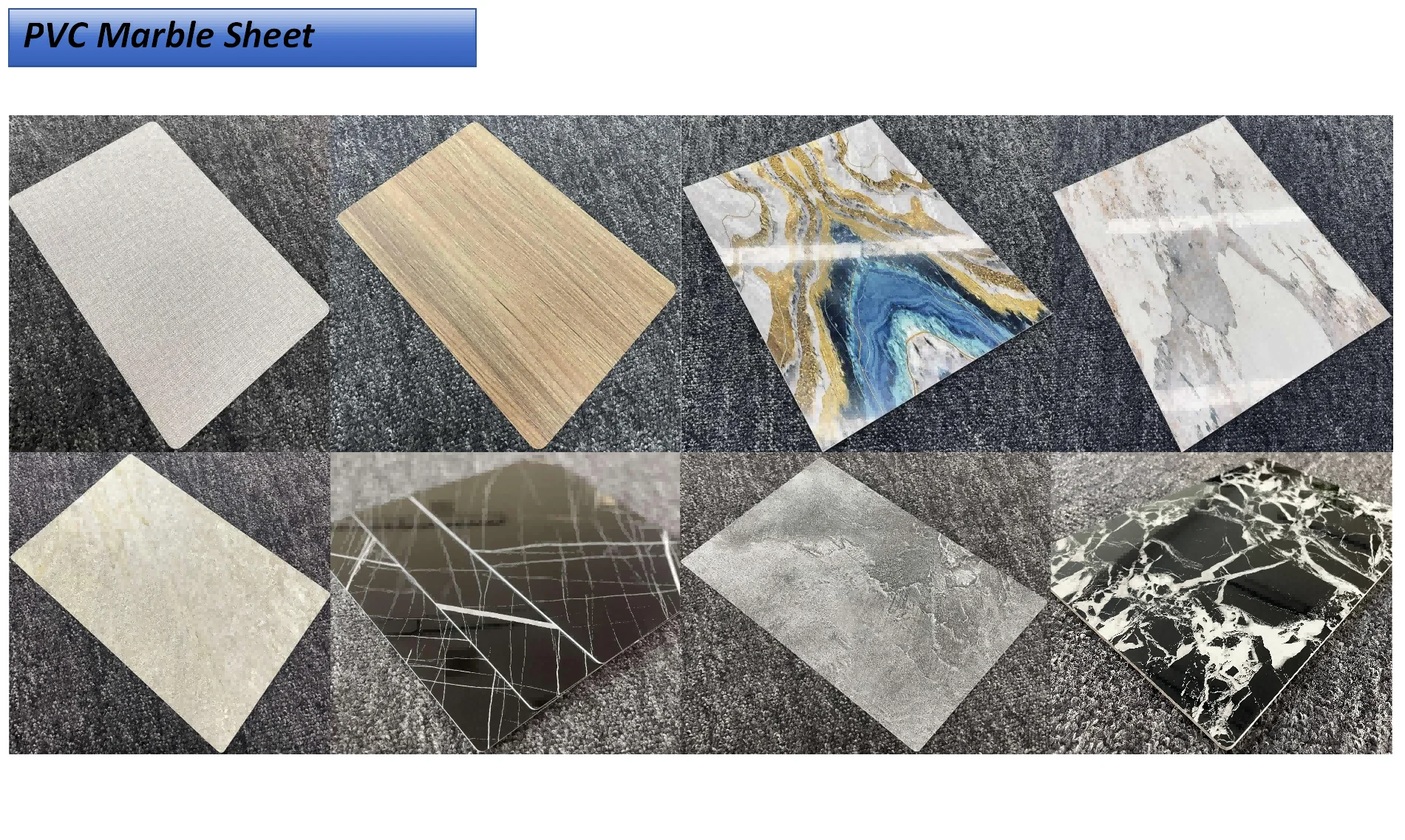 Modern 3D PVC Marble Sheet New Design Wall Panels for Villa Factory ...
