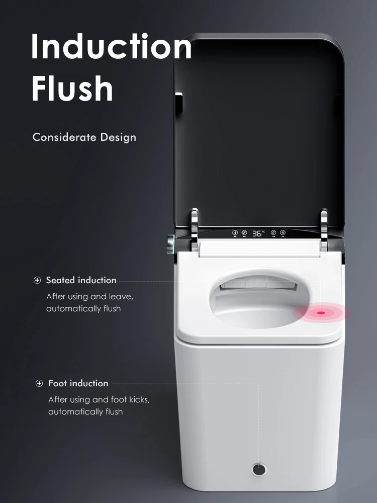 Luxury Hotel Electric Bidet Heat One Piece Intelligent Water Closet