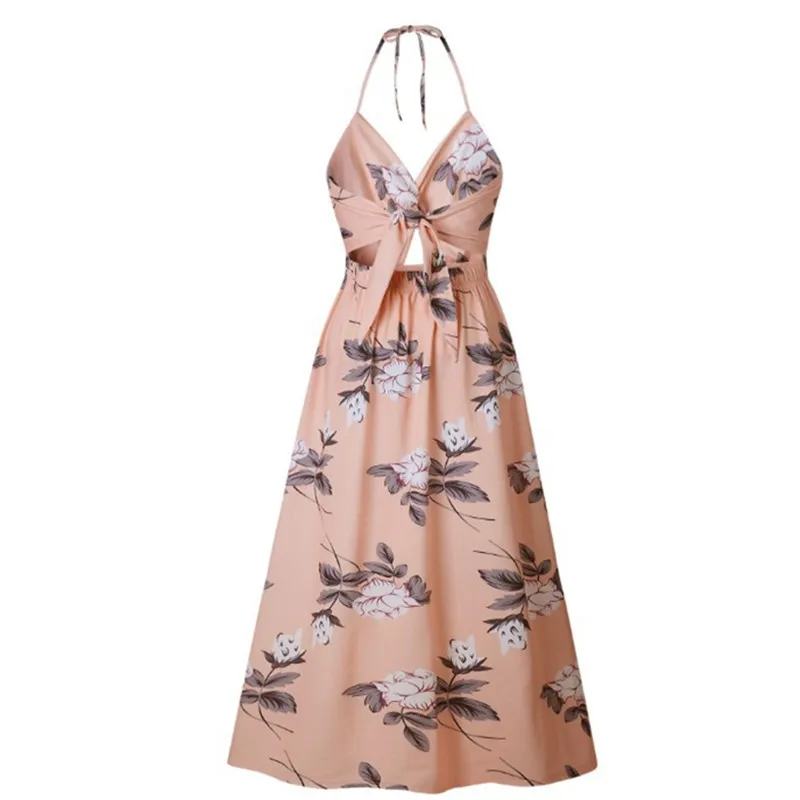 Stunning soft flower women bohemian casual dress