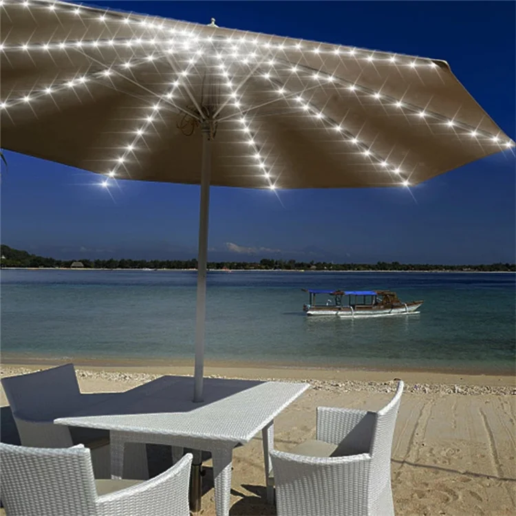 パティオ傘ライト 充電式 クールホワイト 3つの照明モード コードレス、パティオ傘キャンプテント用傘ポールライト バックヤードファミリー BACKYARD FAMILY because ビコーズ PUコーティング 晴雨兼用 折りたたみ傘 （ジオメトリック/ホワイト）  - ファッション通販 d fashion