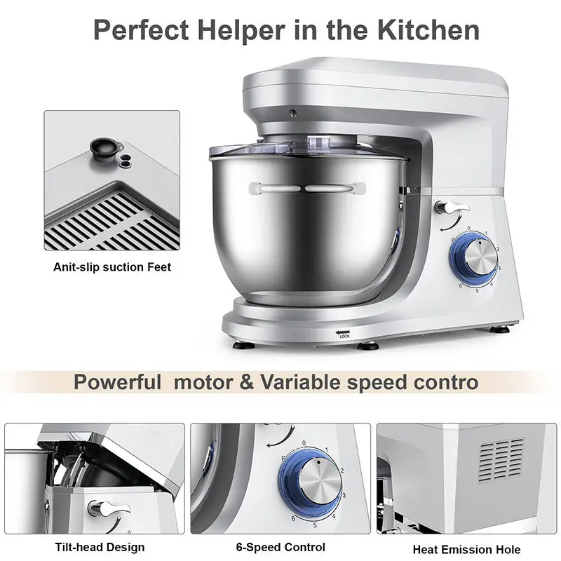 Breville Flow Stand Mixer With Detachable Hand Mixer And 3.5l Bowl