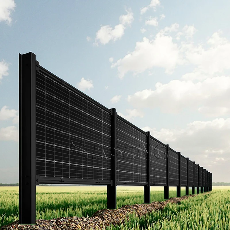 Kseng Solar Fence Pv Solar Panels Vertical Support Ground Mounting System Solar Farm