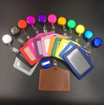 PU Material and Customized Color personalized leather business card holder