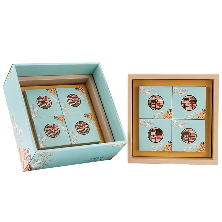 Source Wholesale Shipping Gift Mooncake Packaging Moon Cake Packing Box  Custom Logo Printed Luxury Mooncake Box on m.