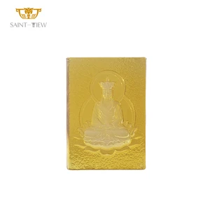 Customization Crystal Glass Wall Decor Buddhist Sculpture Statue Temple