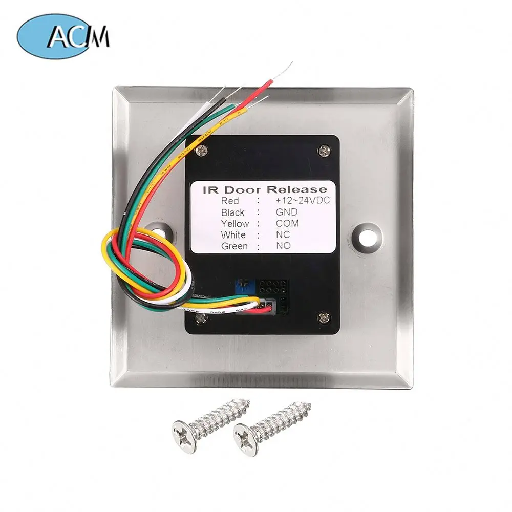 IR Door Release Sensor Switch Access No Touch Exit Button with Remote Control