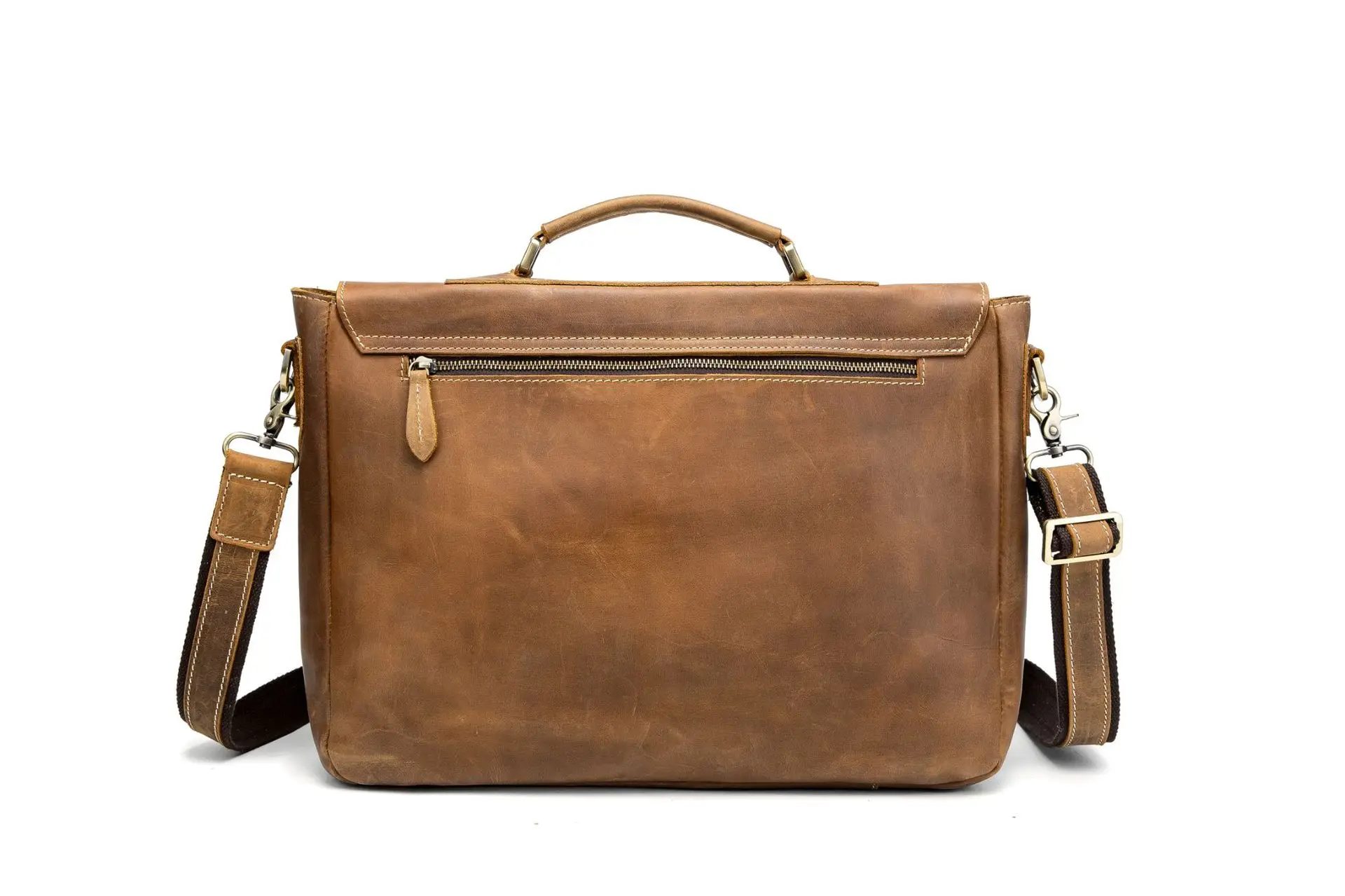 Leather Laptop Bag - Cowhide Hair On Computer Bag - Ranch Hand Store