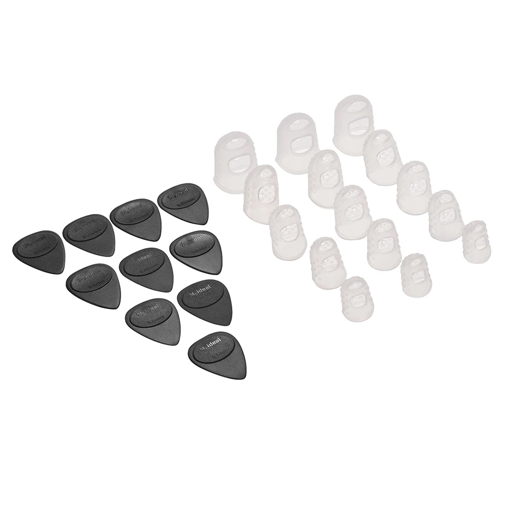 16 Poignées En Gel De Silicone Pour Médiators - Translucides, Non Collantes - Pour Guitaristes Débutants Et Confirmés