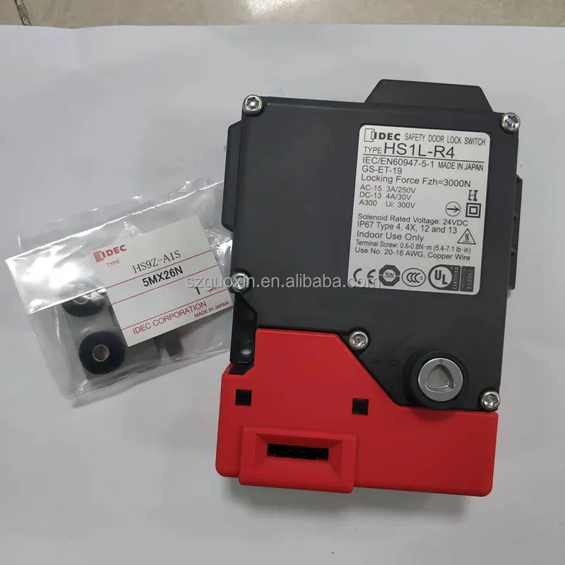 Original Idec Fullsize Locking Safety Door Lock Switch Hs1lr4 Hs1l
