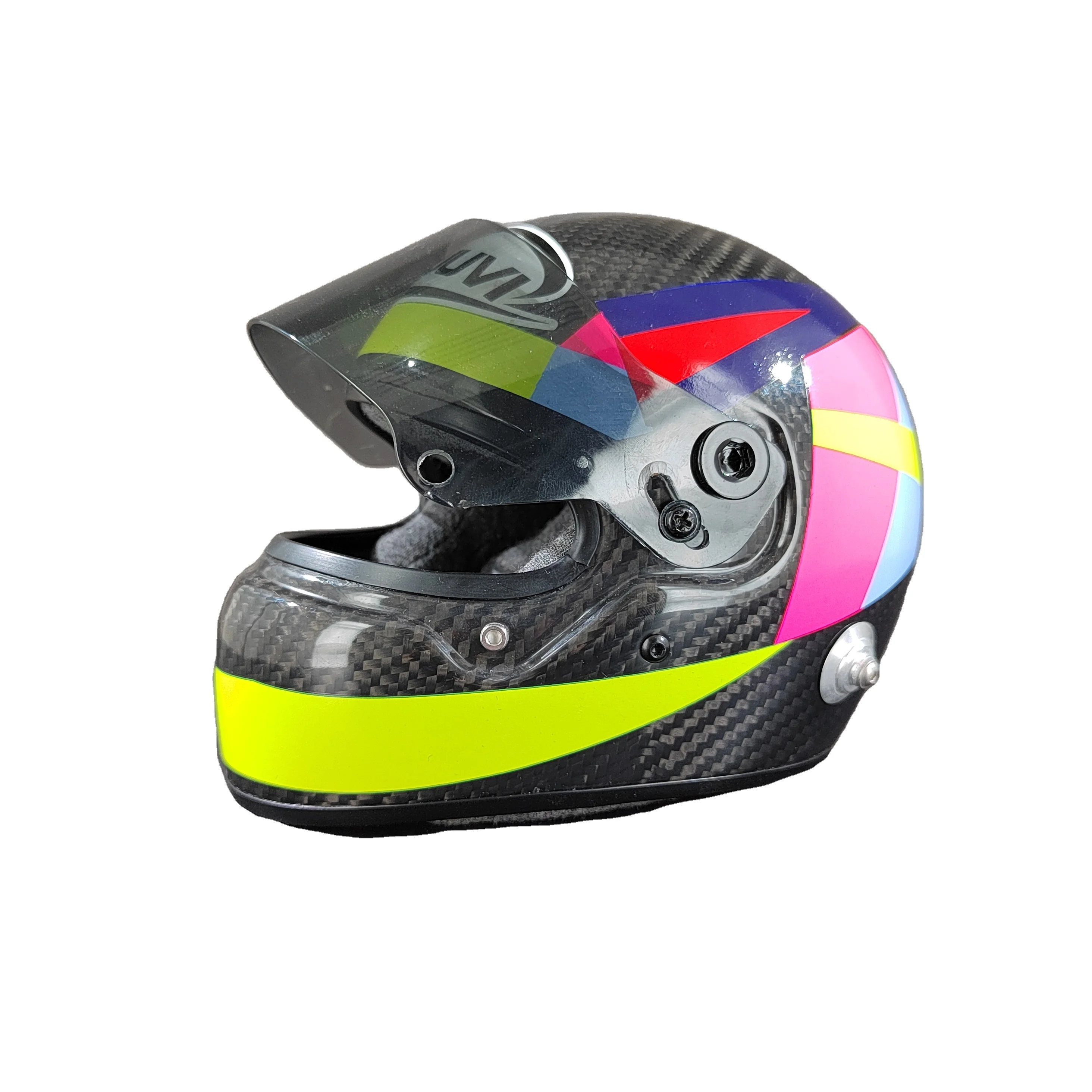 High Quality Customized Mini Men's Full Face Racing Motorcycle Helmet New ABS Dual Visor with Foam Lining Lovely Gift PC