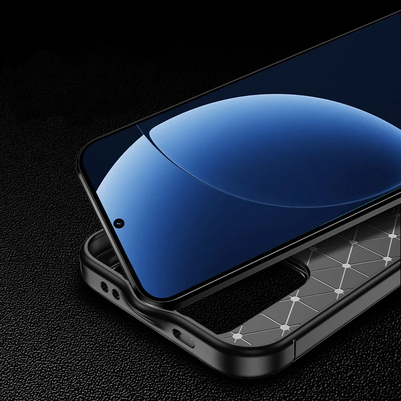 product laudtec premium phone case tpu carbon fiber luxury fiber texture anti shock protective mobile phone cover for realme gt8 pro-4