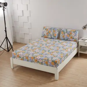 Wholesale Children's 3pcs King Printed Cartoon Fitted Sheet 100% Cotton