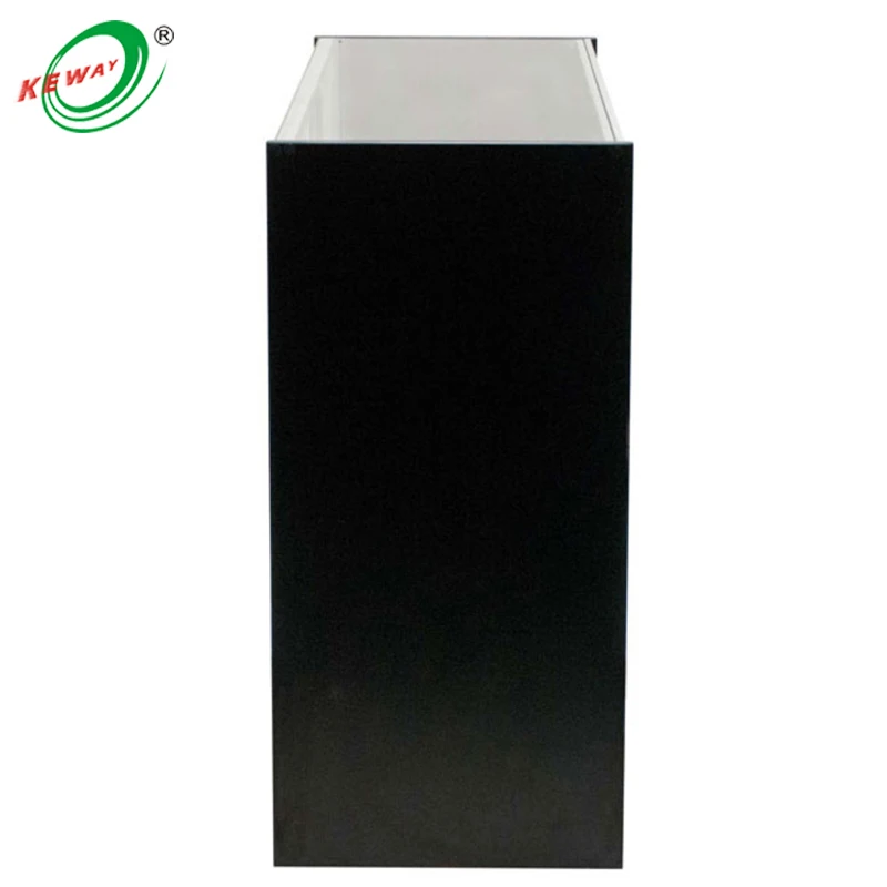 Custom 48 Inch LED Glass Showcase Vitrine Heavy Duty Glass Cabinet for Smoke Shops