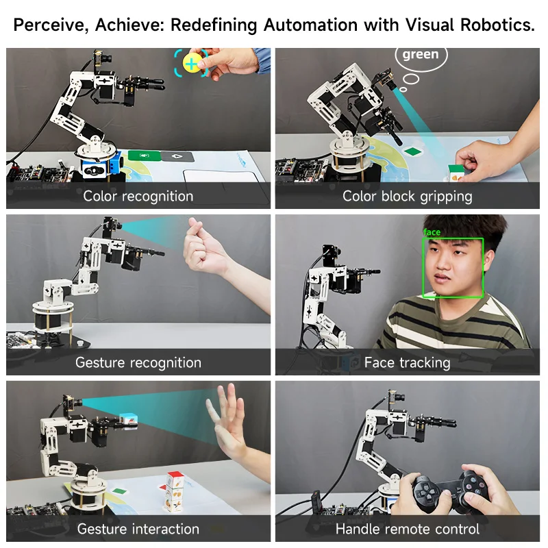 Yahboom 6DOF DOFBOT SE AI Vision Robotic Arm with ROS Python Programming Virtual Machine Version  Learning Kit