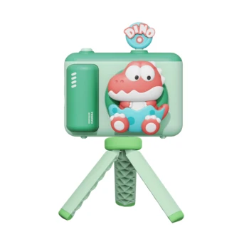 Camera Toys For 6-12 Year Old Kids Children Digital Video Camcorder Tripod Camera With Cartoon Soft Cover Best Gift For Kids