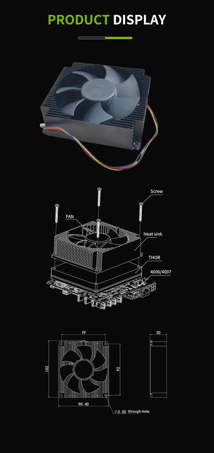 T4000 Radiator Nvidia Jetson AGX Thor T5000 T4000 AGX Xavier AGX Orin Module Heatsink ...