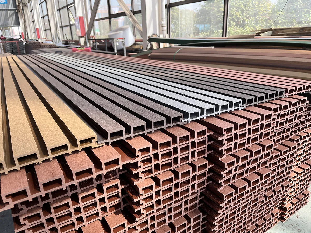 External Wpc Wall Cladding Great Outdoor Plastic Composite Garden Cladding Exterior Waterproof Fluted Wpc Wall Panel
