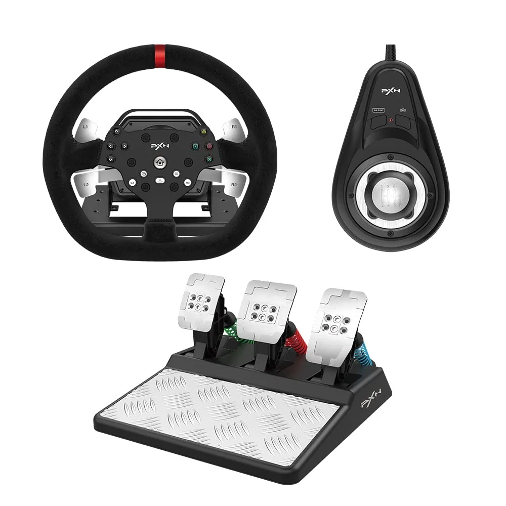 Pxn V9 Gaming Racing Wheel V10 Upgraded Version 900 Degree Vibration Pc ...