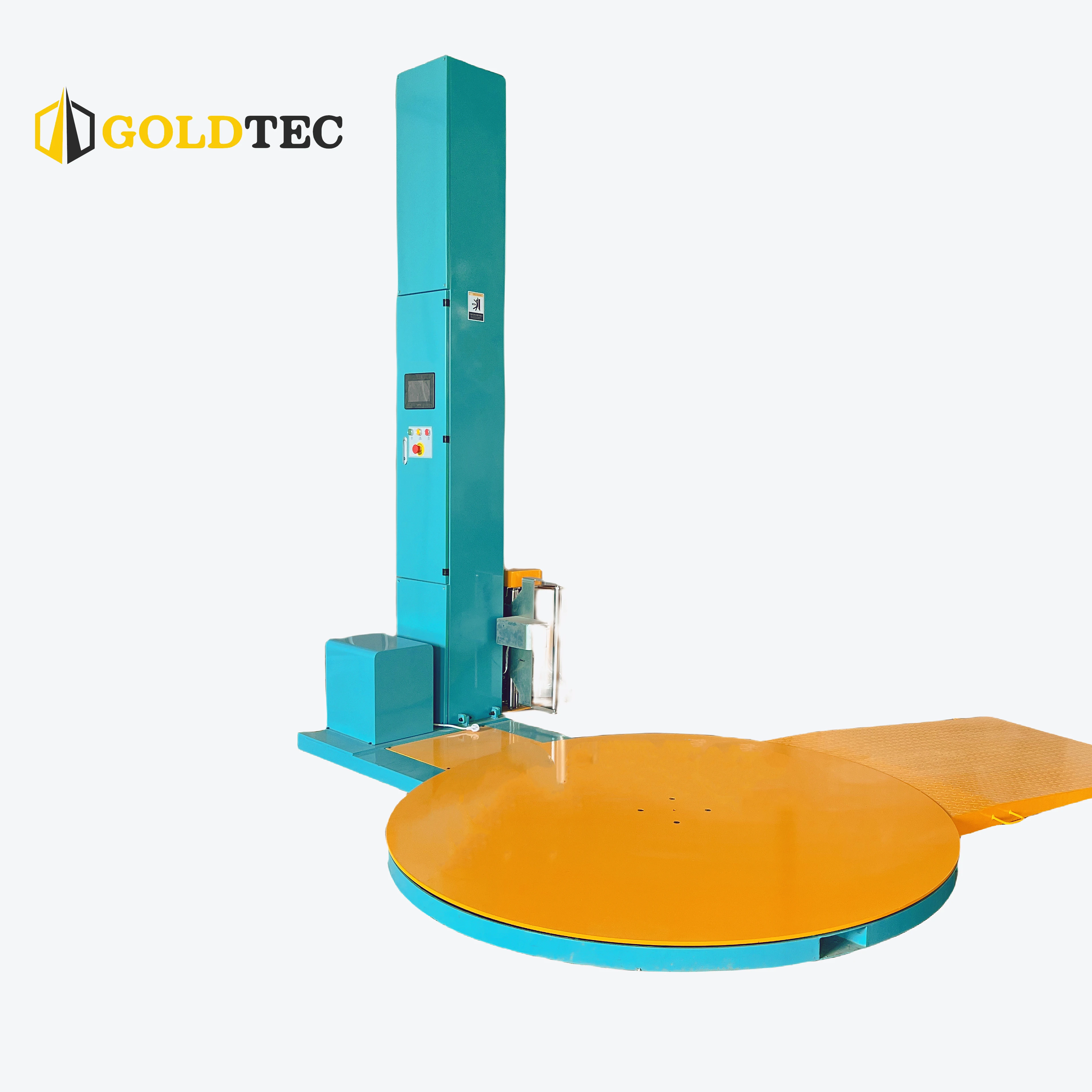 Fully Automatic Pallet Wrapping Machine for Plastic Container Solar Panels Battery Pallet Wrap Dispenser