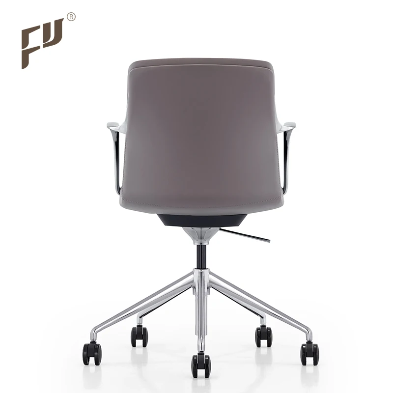 FURICCO High Class Revolving Meeting Room Conference Low Back Leather Office Staff Chairs