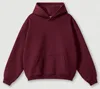 Sweat à capuche rouge foncé