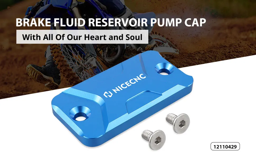 Nicecnc Front Brake Fluid Reservoir Pump Cap Cover For Yamaha Yz65 2018