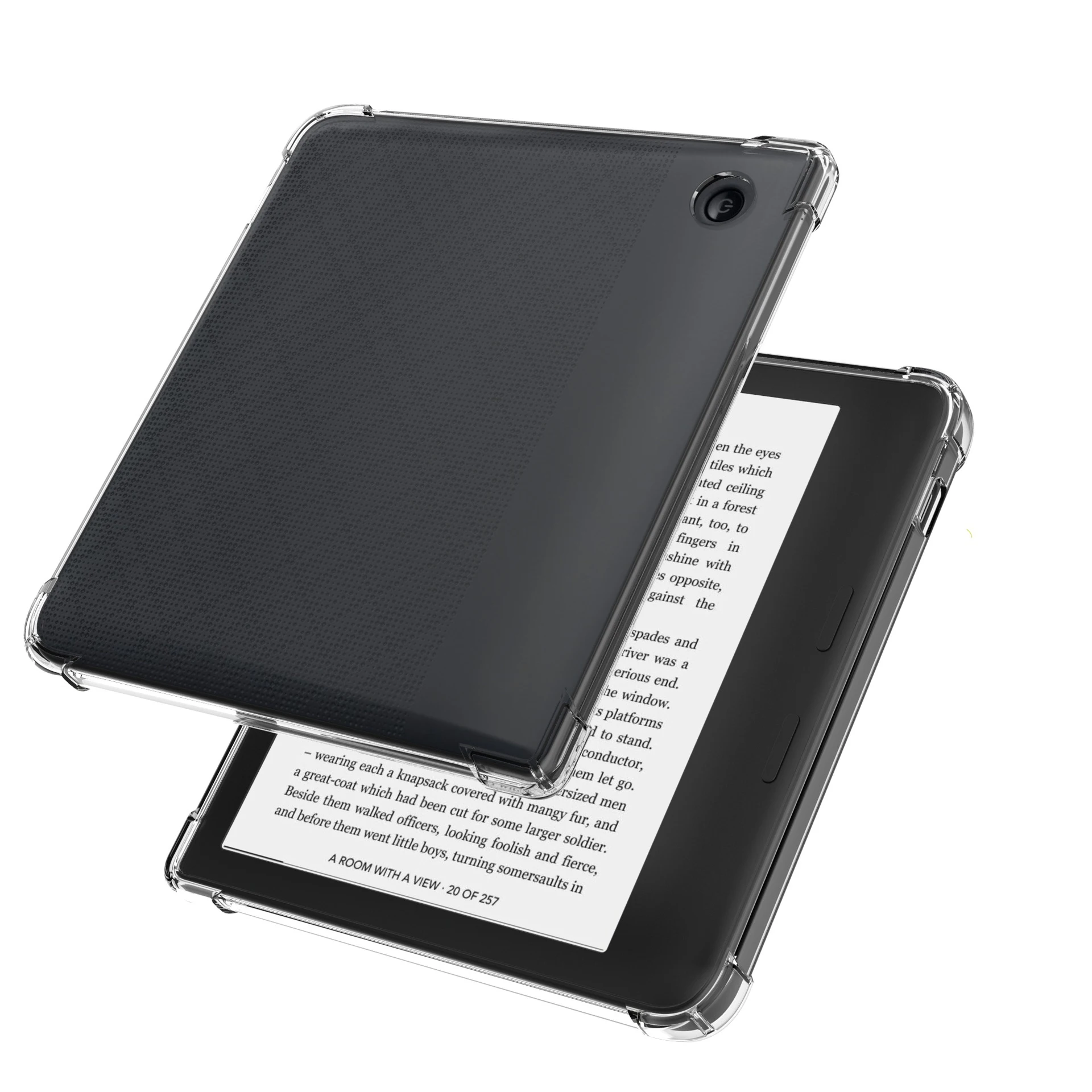 For Kobo Libra Colour eBook Leather Case, TPU Flip Model Soft Rubber Case