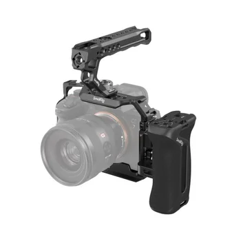 SmallRig A7R V / A7 IV / A7S III Cage with Top Handle Side Handgrip and Clamp for Cable Advanced Kit for Sony -3669C