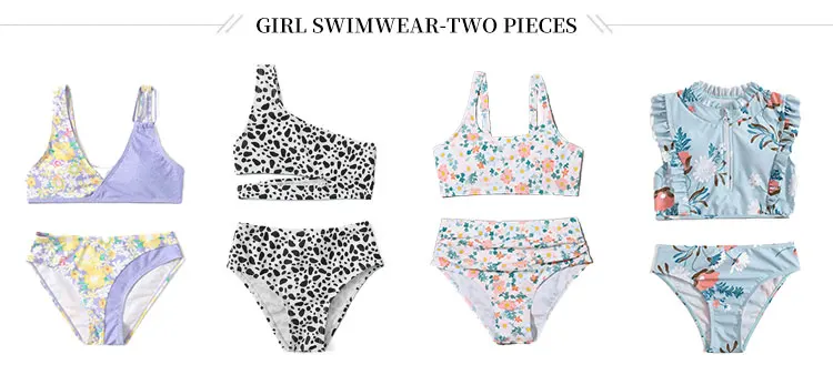 3-10Y Halter One Piece Quick Dry Breathable Swimsuit Bikini Soft Elastic Digital Printing Kids Girls Mermaid Swimming Costume details