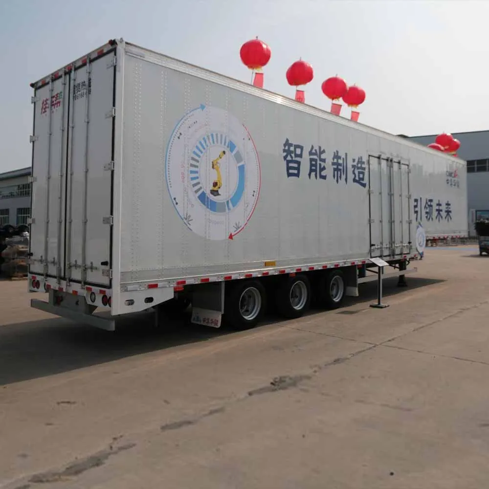 High Quality 40FT 45FT Refrigerated  Container Van Semi Trailer Fish Food Carrier Van Freezer Semi Truck For Sale supplier