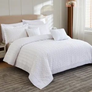 For KOSMOS Customized 100% Cotton Woven 40 Printed Geometric Duvet Cover Set Twill Style Bedding with Quilts Pattern Wholesale