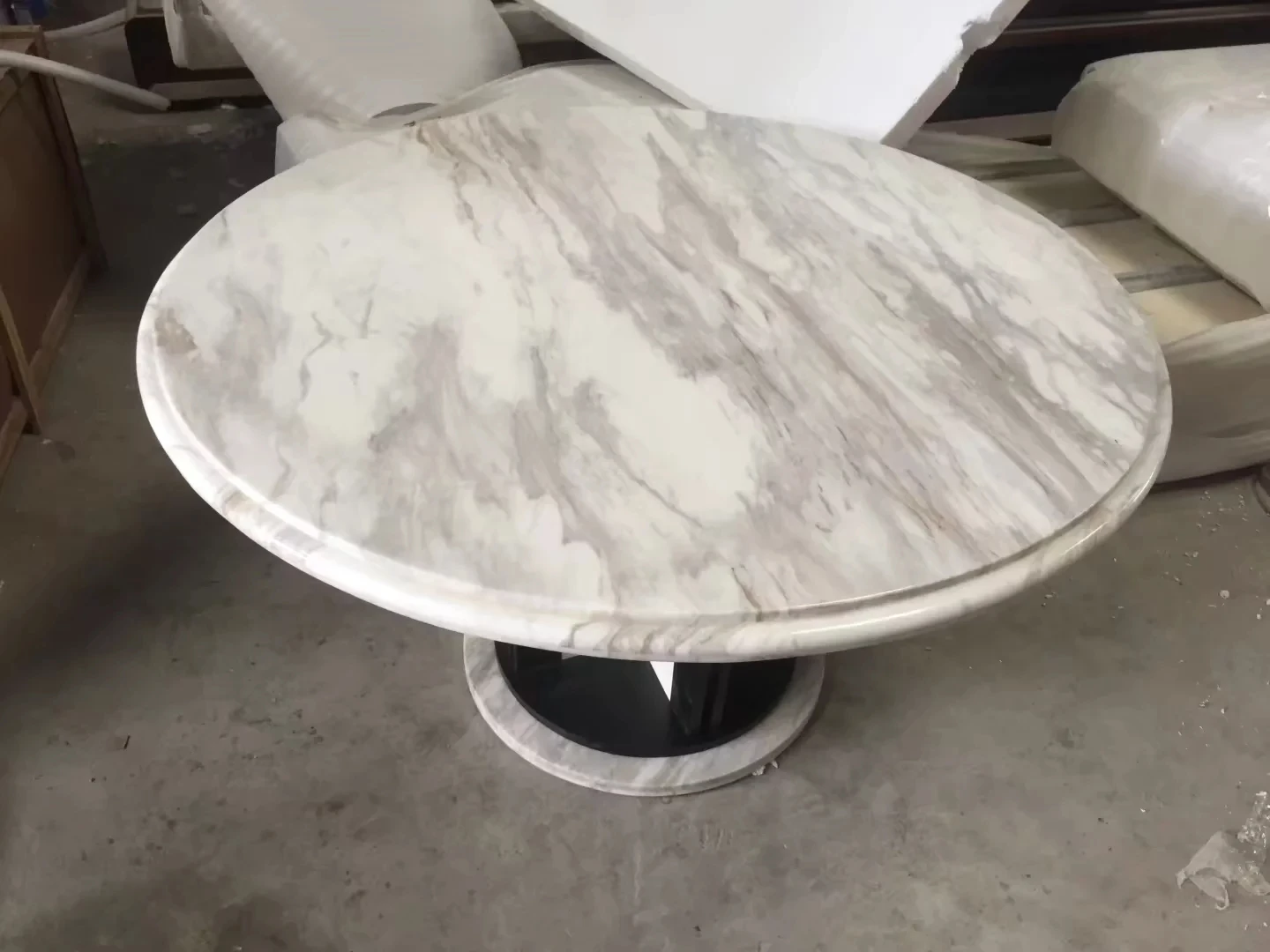 6 Seater Marble Round Dining Table With Lazy Susan Buy Marble Round Dining Table With Lazy
