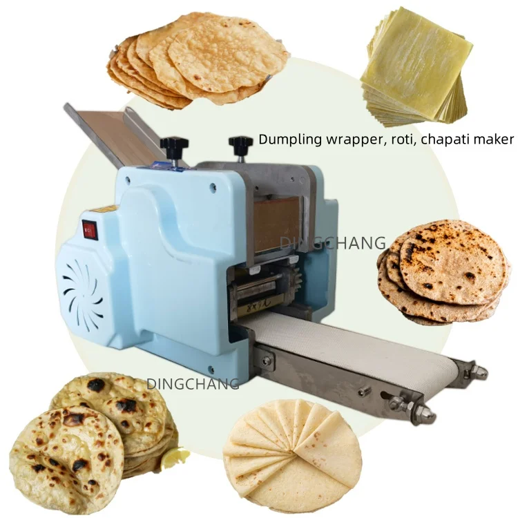 Commercial Roti Maker Machine Automatic Chapati Tortillas Making Machine Samosa Sheet Dumpling Skin Wrapper Making Machine