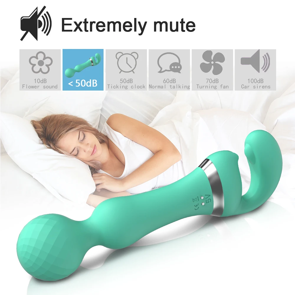 ALWUP Powerful Stimulator Personal Magic AV Vibrator Wand for Clitoris USB Rechargeable Massager Sex Toys for Adults Female