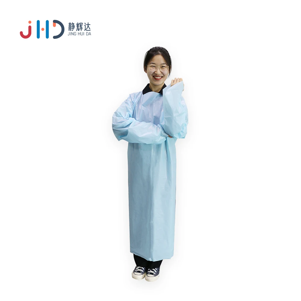 Fine and Complete Packing Top-quality CPE PE Plastic Isolation Gown