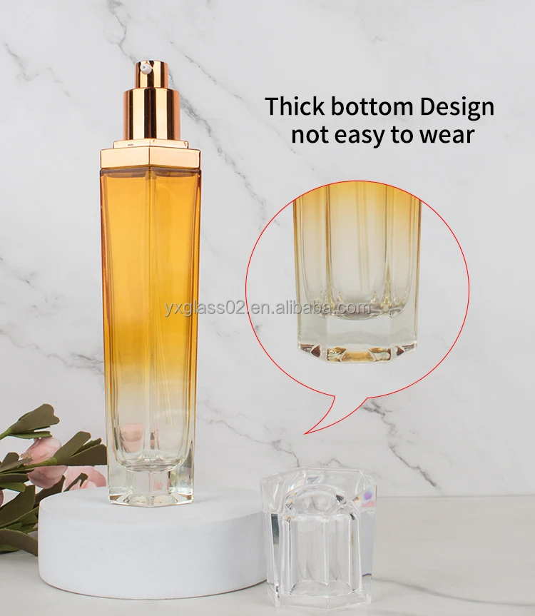 New design Cosmetic glass bottle set Hexagon skincare cosmetic packaging customization glass container manufacture