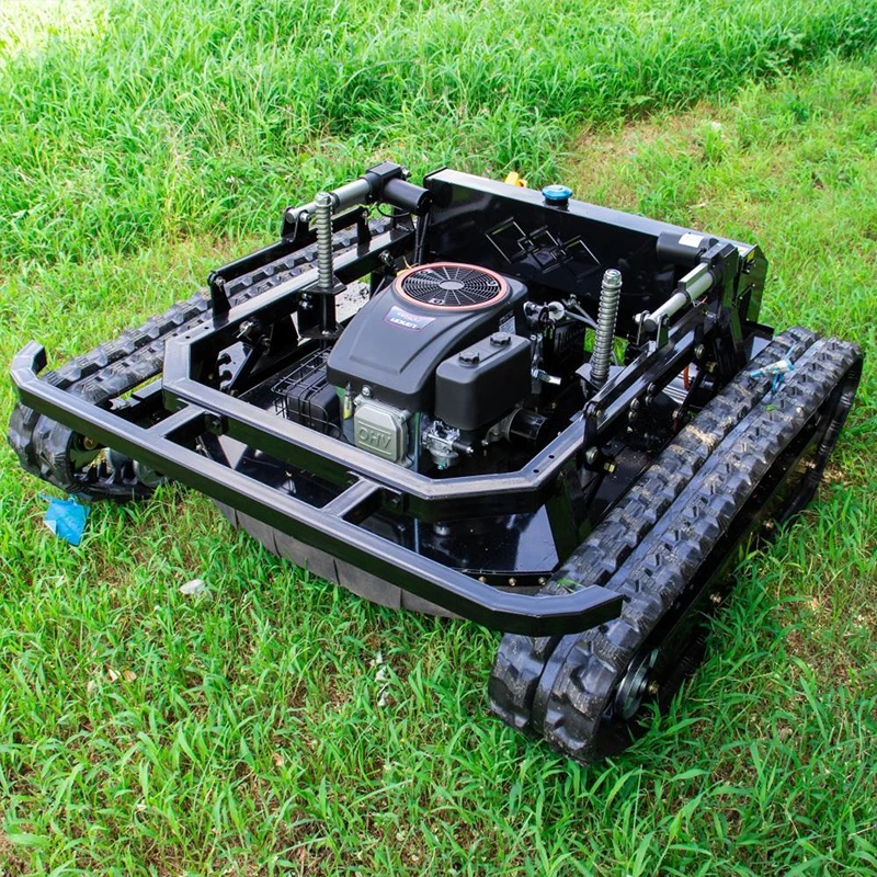 CE/EU/EPA Remote-controlled Tracked Lawn Mower Cutting Width 800mm Briggs & Stratton Engine One-key Start 4.2 Acres Per Hour