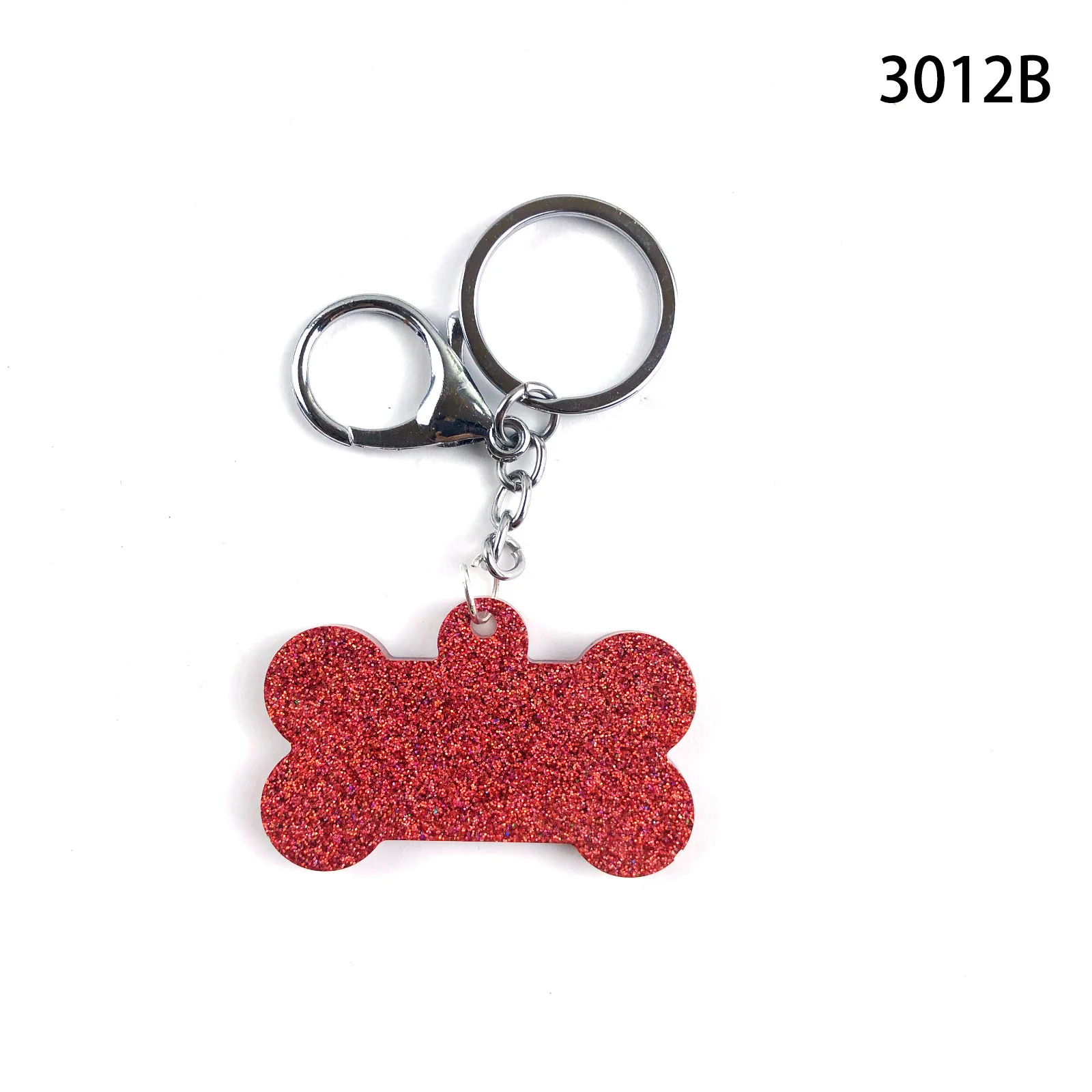 3012 dog bone keychain silicone dog