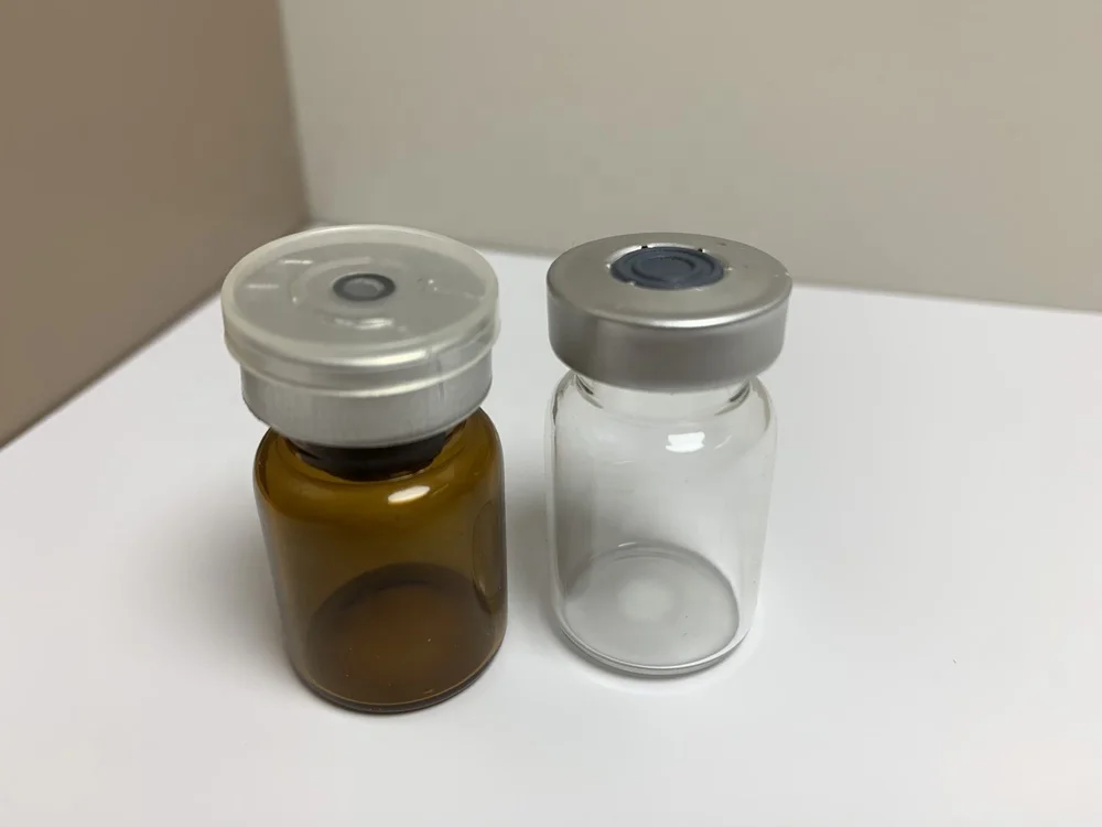 Hot Selling Amber Clear Empty Mini Injection Tubular Vial Medical Glass Bottles