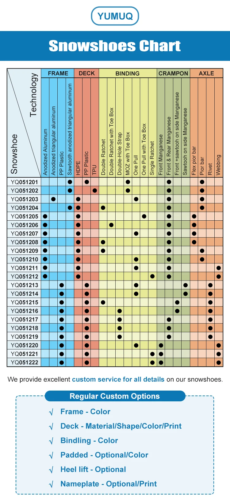 Yumuq Outdoor Snow Walking Shoes And Nonslip Snowshoes Aluminum Plus