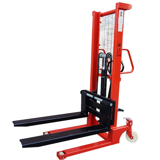 Manual Pallet Stacker 3 Ton Hydraulic Manual Hand Portable Stacker Forklift for Sale China