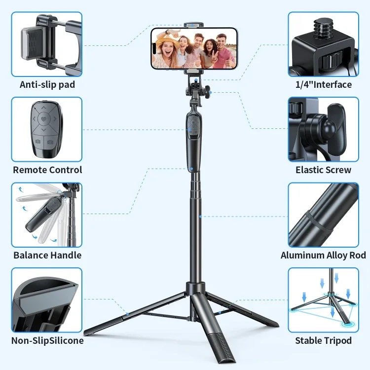 Pixel ST2 Handheld Selfie Stick Adjustable Anti-shake