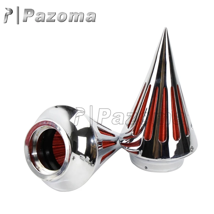 Chrome Dual Spike Air Cleaner Intake Filter Kit Motorcycle Air Cleaner for Suzuki Boulevard M109 All Years