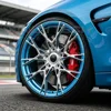 Finition bleu chrome