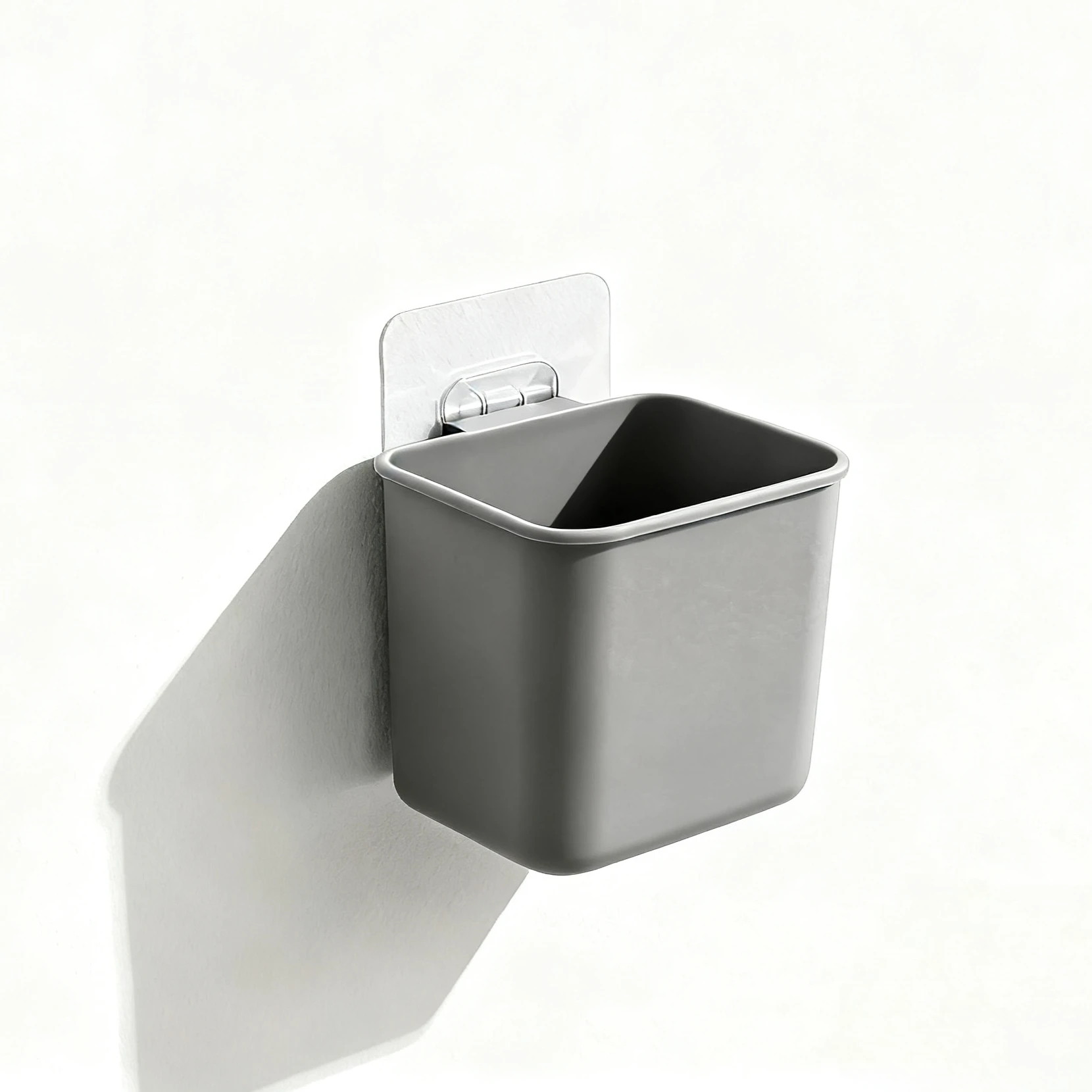 OEM Wall-mounted Grey ABS Plastic Tool Storage Box for Small Trash Can Custom Injection Molding ISO9001 Certified Industrial Use