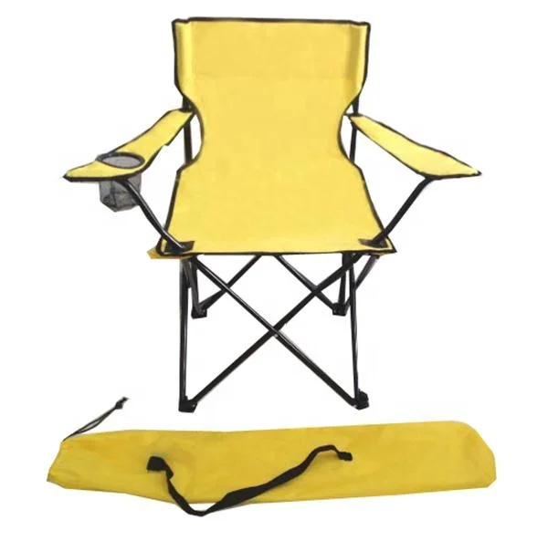 High Quality Travel Comfort Chair Portable Folding Retractable Yellow