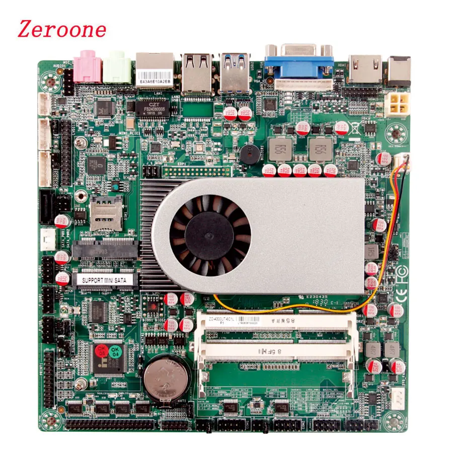 PC Motherboard Intel 5th Broadwell I5 5200U Support With Dual Gigabit LAN
